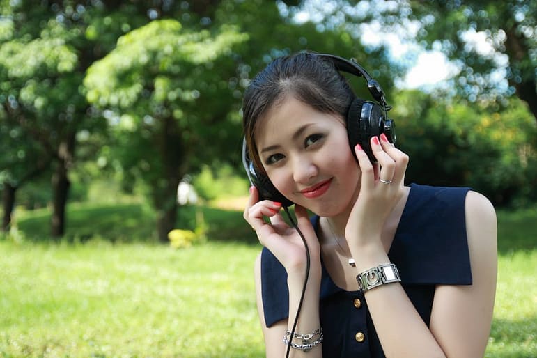 listening music